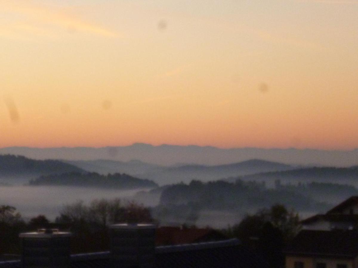 Ferienwohnungen Alpenblick Mit Garten -Panoramasauna- Kirchdorf im Wald Esterno foto